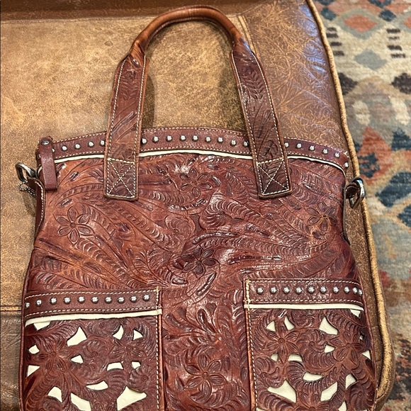 American West Brown and Cream Tote Bag - Picture 7 of 7
